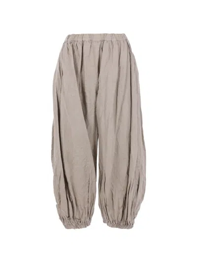 Comme Des Garçons Elasticated Balloon Trousers In Neutral