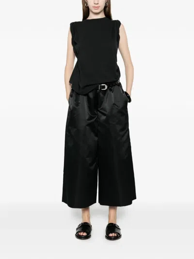 Comme Des Garçons Elasticated Palazzo Pants In Black