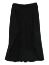 Comme Des Garçons Elasticated Palazzo Trousers In Black
