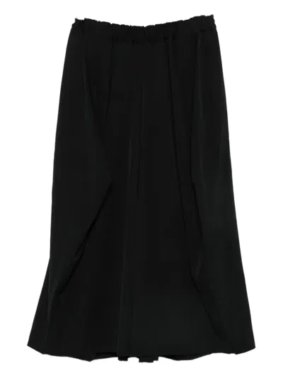 Comme Des Garçons Elasticated Palazzo Trousers In Black