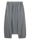Comme Des Garçons Elasticated Trousers In Gray