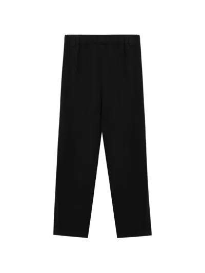 Comme Des Garçons Elasticated Waist Trousers In Black
