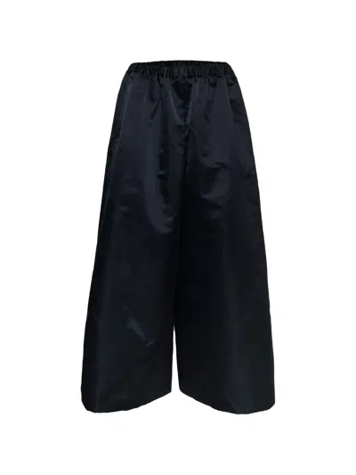 Comme Des Garçons Elasticated-waist Trousers In Black