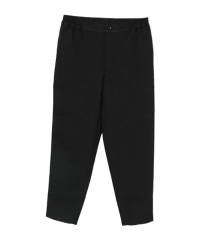 Comme Des Garçons Elasticated-waistband Trousers In Black