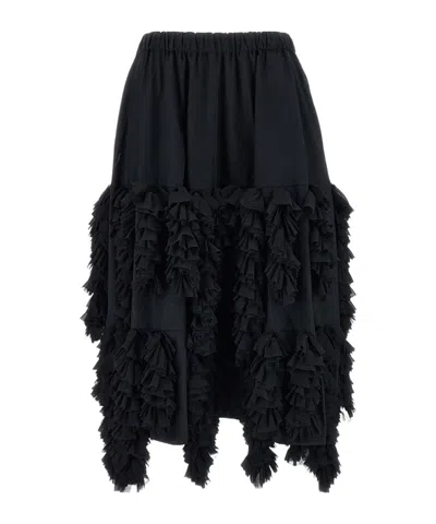 Comme Des Garçons Elastic-waist Skirt In Black