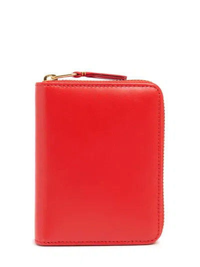 Comme Des Garçons Elegant Red Wallet, Compact And Functional