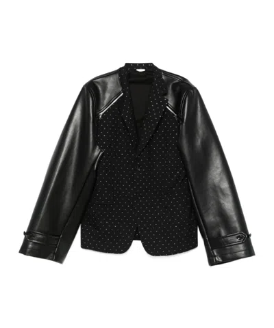 Comme Des Garçons Embellished Blazer In Black