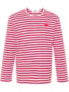 Comme Des Garçons Emblem Heart Cotton T-shirt