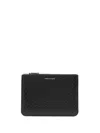 Comme Des Garçons Embossed-logo Detail Wallet In Schwarz