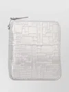 Comme Des Garçons 'embossed Logo Metallic Finish' Wallet
