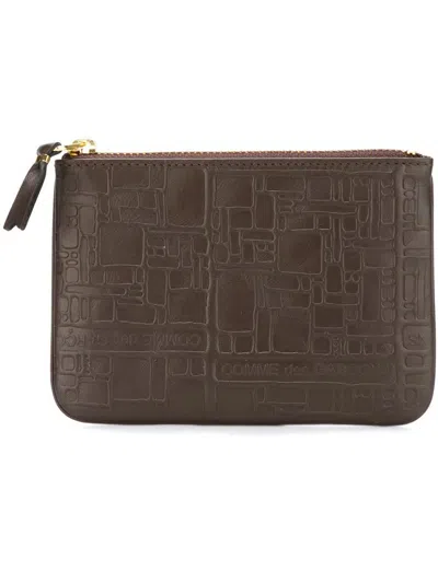 Comme Des Garçons "embossed Logotype" Pouch Accessories