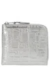 Comme Des Garçons 'embossed Logotype' Wallet In Neutral
