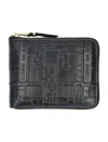 Comme Des Garçons Wallet Embossed Logotype Wallet In Black