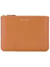 Comme Des Garçons Embossed Wallet In Brown