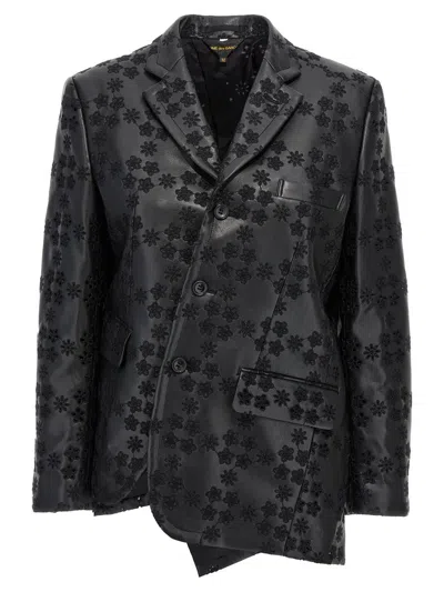 Comme Des Garçons Embroidery Single-breasted Blazer