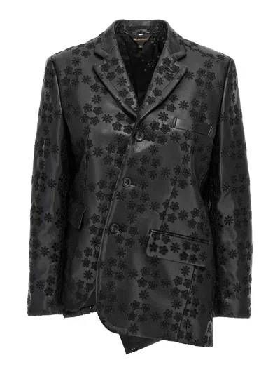 Comme Des Garçons Embroidery Single-breasted Blazer