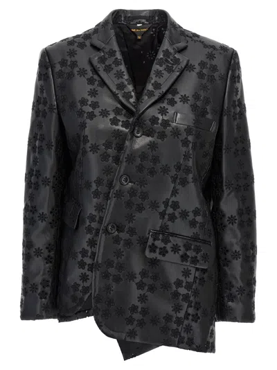 COMME DES GARÇONS EMBROIDERY SINGLE-BREASTED BLAZER