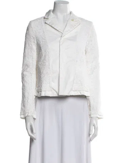 Pre-owned Comme Des Garçons Evening Jacket In White