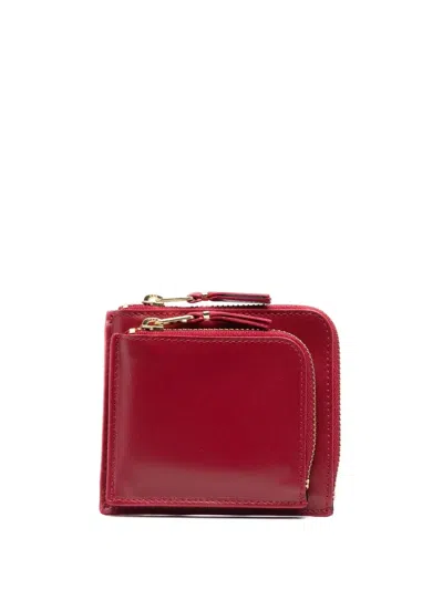 Comme Des Garçons External-pocket Coin Purse In Rot