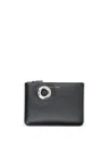 Comme Des Garçons Leather Pouch With Large Eyelet Detail In 1 Black