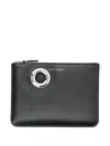 Comme Des Garçons Eyelet Zip Wallet In Black