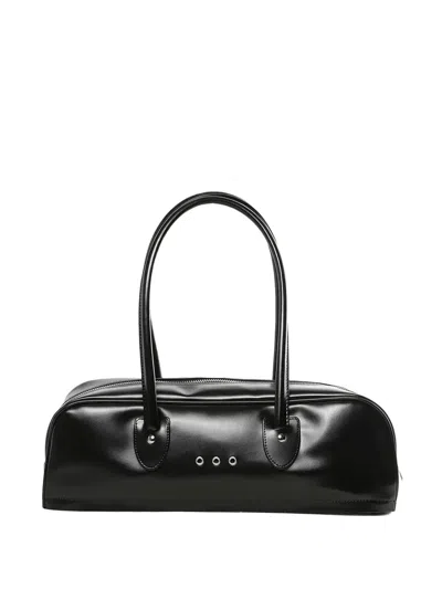 Comme Des Garçons Eyelet-embellished Shoulder Bag In White