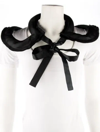 Pre-owned Comme Des Garçons Fabric Collar Necklace, 62" In Multi
