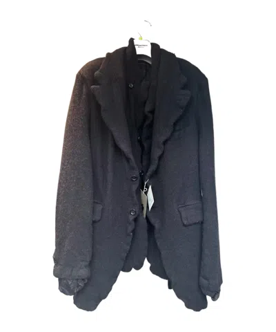 Comme Des Garçons Fake Two-piece Suit Coat In Black