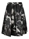 Comme Des Garçons Printed Skirt In Black