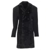 COMME DES GARÇONS COMME DES GARCONS FAUX FUR DECONSTRUCTED OVERSIZED COAT