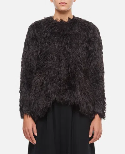 COMME DES GARÇONS COMME DES GARÇONS FAUX FUR LONG SLEEVES TOP