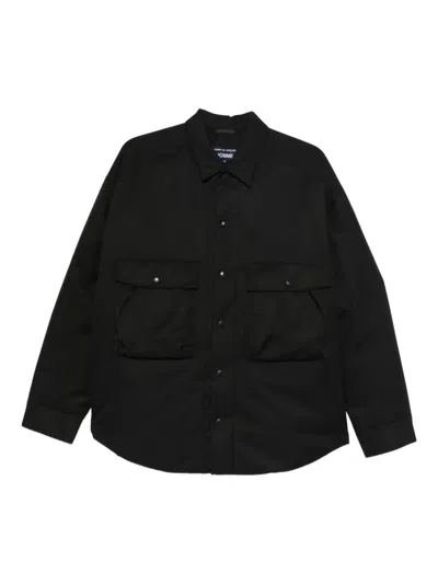 Comme Des Garçons Flap-pocket Jacket In Black