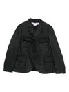 Comme Des Garçons Flap-pocket Military Jacket In Gray