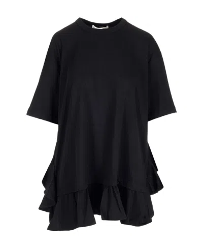 Comme Des Garçons Flared-detail Cotton T-shirt
