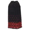 Comme Des Garçons Comme Des Garcons Floral Embroidered Peplum Crin Skirt In Black