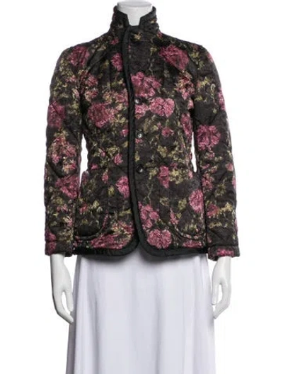 Pre-owned Comme Des Garçons Floral Print Jacket In Multicolor