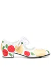 Comme Des Garçons Floral-print Pumps In Multi
