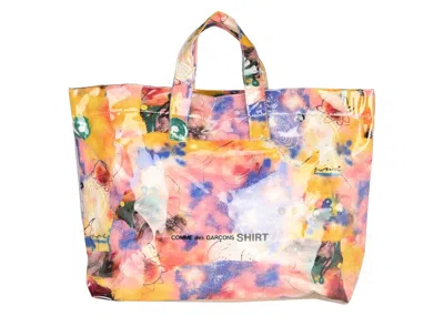 Pre-owned Comme Des Garçons Floral Print Tote Bag In Multi