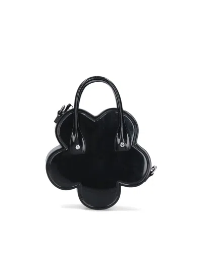 Comme Des Garçons Flower Bag In Black
