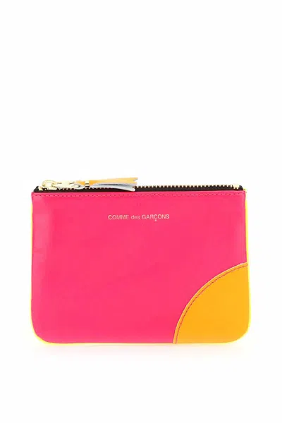 Comme Des Garçons Comme Des Garcons Wallet Fluo Mini Pouch In Multicolor