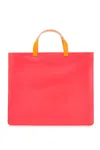 Comme Des Garçons Colour-block Square Tote Bag In Multicolor