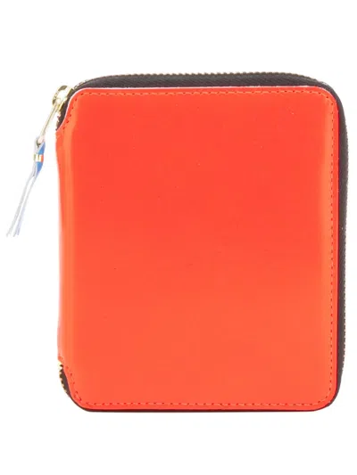 Comme Des Garçons Fluo Wallet In Orange