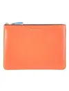 Comme Des Garçons Fluorescent Envelope Wallet In Orange