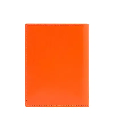 Comme Des Garçons Foldover-top Wallet In Red