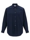 Comme Des Garçons Forever Blue Poplin Shirt In Black