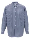 Comme Des Garçons Multicolor Striped Shirt In Blue