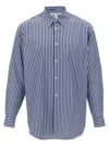 Comme Des Garçons Multicolor Striped Shirt In Blue