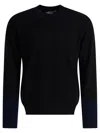 Comme Des Garçons Forever Wool Crew Neck Sweater In Multi