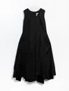 Comme Des Garçons Fringe Dress In Black