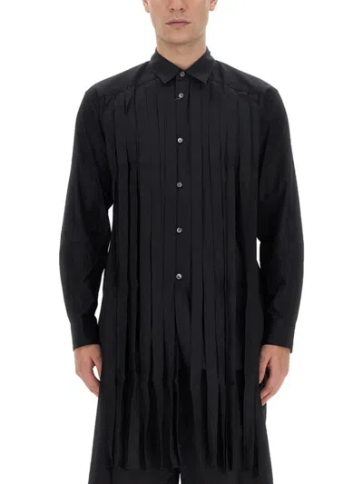 Comme Des Garçons Fringed Shirt In Black